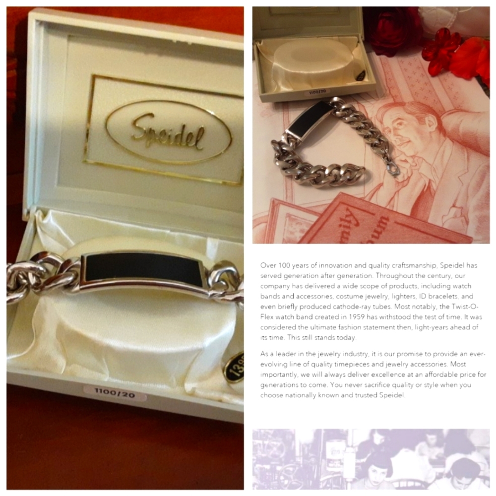 VINTAGE 1960'S SPEIDEL STAINLESS STEEL LINK BRACELET